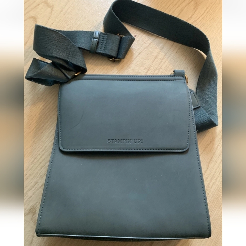 New Stampin’ Up! Cross body Green Purse On Stage Home  Swag Bag
